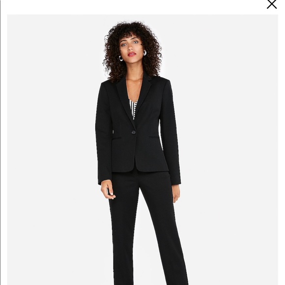 Express Notch Collar One Button Blazer - Picture 5 of 8